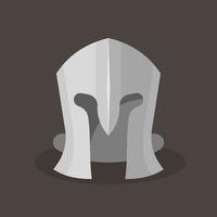 Metal Helmet Used By Knights In Medieval Times vector