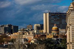 panorama of the city of madrid in a spring sunny day photo