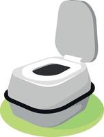 Vector Image Of A Bio Toilet