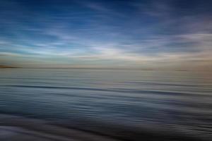 serene sea blue minimalism landscape photo