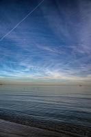 serene sea blue minimalism landscape photo