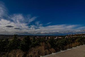 panorama of the city of madrid in a spring sunny day photo