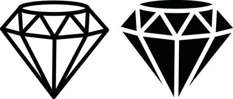 Black And White Illustration Of A Diamond vector