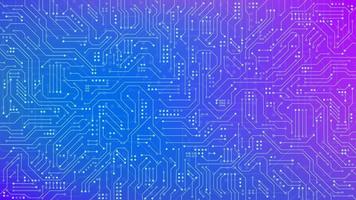 Color Circuit board texture for banner. Abstract technology background. Electronic motherboard connection and lines. Vector illustration