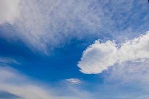 natural azul cielo antecedentes en un soleado día con nubes foto