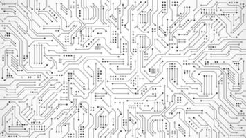 Circuit board texture for banner or high-tech poster. Abstract technology background. Electronic motherboard connection and lines. Vector illustration