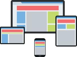 Vector Image Of Website Design For Various Devices