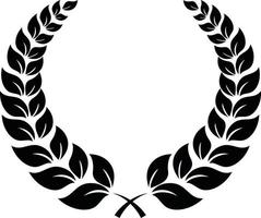 Silhouette Of A Wreath vector