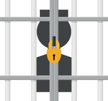 Vector Image Of A Man In A Prison