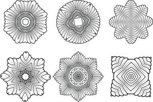 Vector Image Of Various Decorative Designs