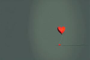 Minimalistic valentines day illustration. . photo