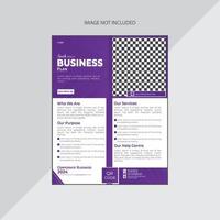 Unique Business Flyer Design Template. vector