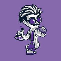 Evil Scientist illustrations vector