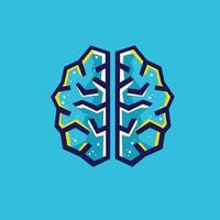Tech Brain vector