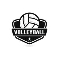 Volleyball logo design vector