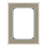 Vintage ornate seamless border vector set concept pattern in traditional style. curls and spirals ornament isolated on white background