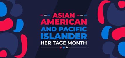 asiático americano y Pacífico isleño patrimonio mes antecedentes o bandera diseño modelo celebrar en mayo. vector