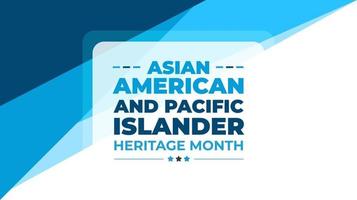 Asian American and Pacific Islander Heritage Month background or banner design template celebrate in may. vector