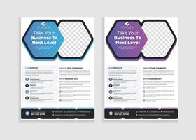 Corporate Business Flyer Templates Design vector