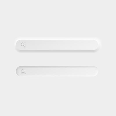 neumorphism style. UI.UX user interface button. Vector illustration.