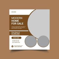 Vector Social Media Modern Home Sale