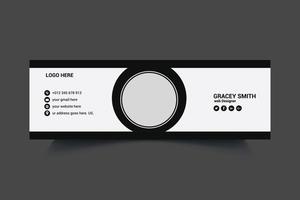 Email Signature Template Design vector