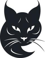 minimalista moderno gato logo. difícil gato icono. sencillo gato vector icono.