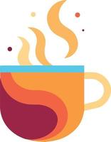 Colorful coffee cup vector logo