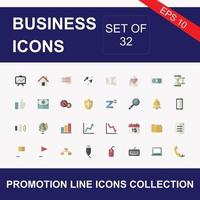 Set of 32 modern thin line icons. Outline isolated signs for mobile and web. High quality pictograms. Linear icons set of business, medical, UI and UX, media, money, travel, etc. vector