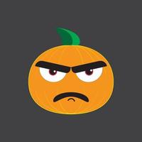 Monster Pumpkin Show His Emotion vector