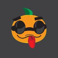 monstruo calabaza espectáculo su emoción vector