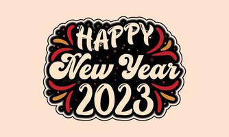 Happy New Year 2023 vector