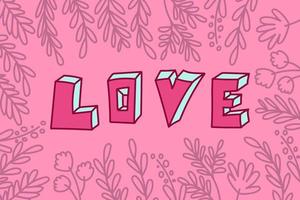 Template for Valentines day gift card, flyer, tags, banner with minimalistic doodle elements. Design elements for print, posters, invitations, banners. Editable vector hand drawn line illustration