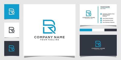 RB or BR initial letter logo design concept. vector