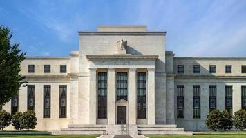 Time lapse of the Federal reserve building, Washington DC, USA. video