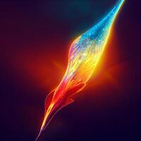 a flare of hope hyperdetailed octane render vivid colors. . photo