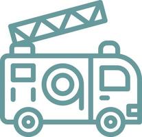 Fire Truck Vector Icon Design