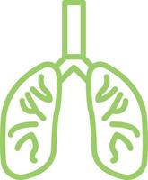 diseño de icono de vector de pulmones