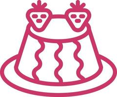Pudding Vector Icon Design