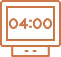Digital Clock Vector Icon Design