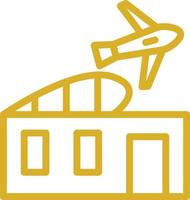 Airport Building Vector Icon Design