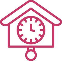 Cuckoo Clock Vector Icon Design
