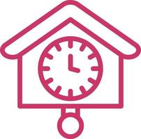 Cuckoo Clock Vector Icon Design