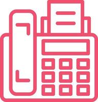 Fax Machine Vector Icon Design