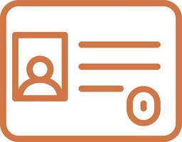 Identification Card Vector Icon Design