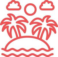 Island Vector Icon Design