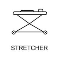 stretcher line vector icon