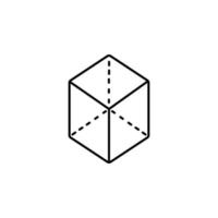 3d cube vector icon