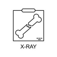 x-ray line vector icon