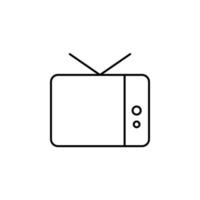 icono de vector de tv